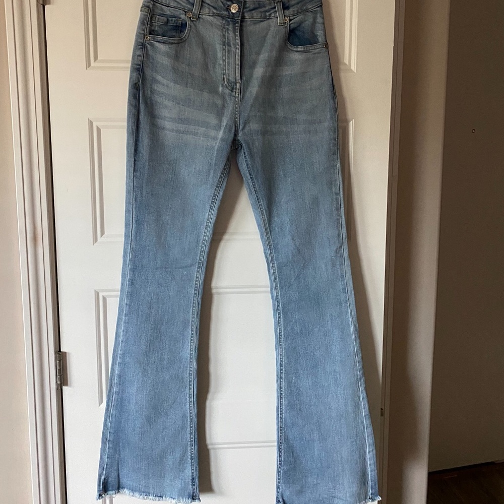 Fringed Flared Jeans
